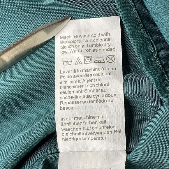 J Crew Mercantile Dress Womens Sz 4 Floral Green Tie Sleeve Garden Party Spring - Picture 6 of 16